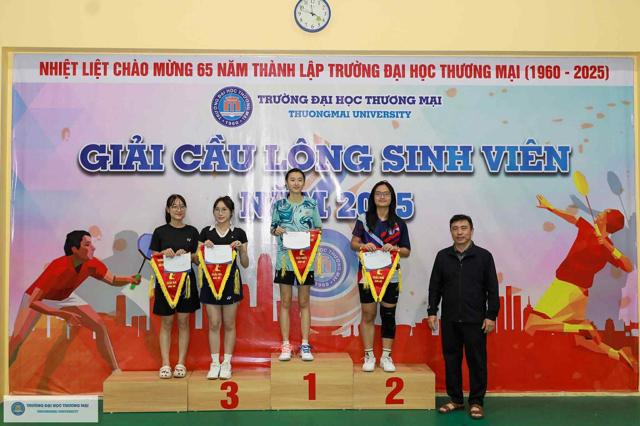 BẾ MẠC GIẢI CẦU LÔNG SINH VIÊN NĂM 2025