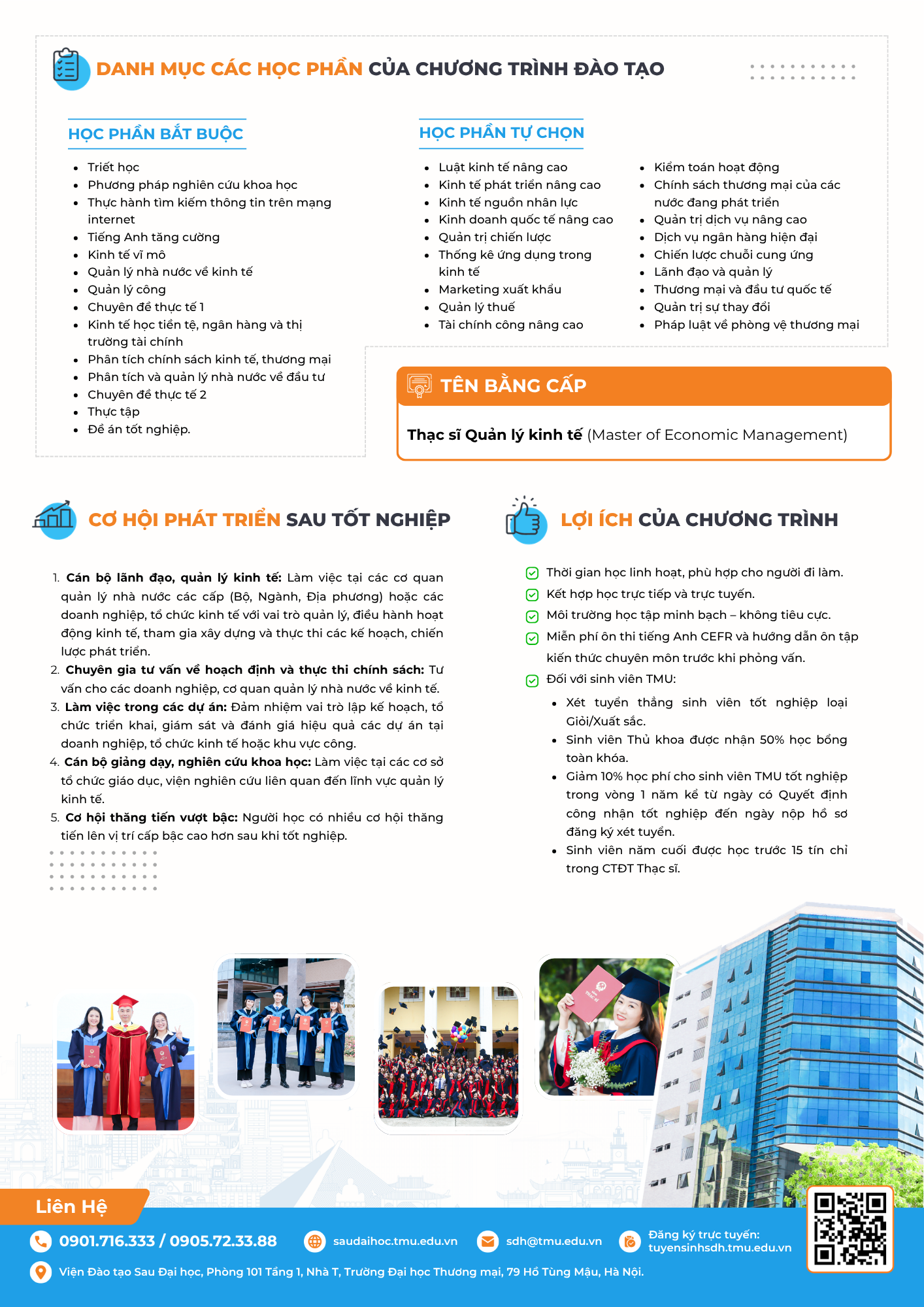 TUYỂN SINH THẠC SĨ QUẢN LÝ KINH TẾ – TRƯỜNG ĐẠI HỌC THƯƠNG MẠI