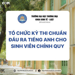 Thông báo v/v Tổ chức kỳ thi đánh giá chuẩn đầu ra tiếng Anh cho sinh viên chính quy, đợt thi tháng 5/2022 theo hình thức trực tuyến