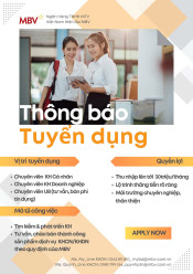 Thông tin tuyển dụng Ngân hàng TNHH MTV Việt Nam hiện đại MBV