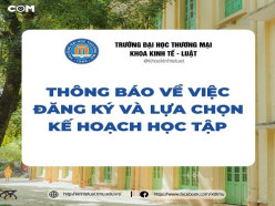 Thông báo về việc lựa chọn kế hoạch tiến độ học tập